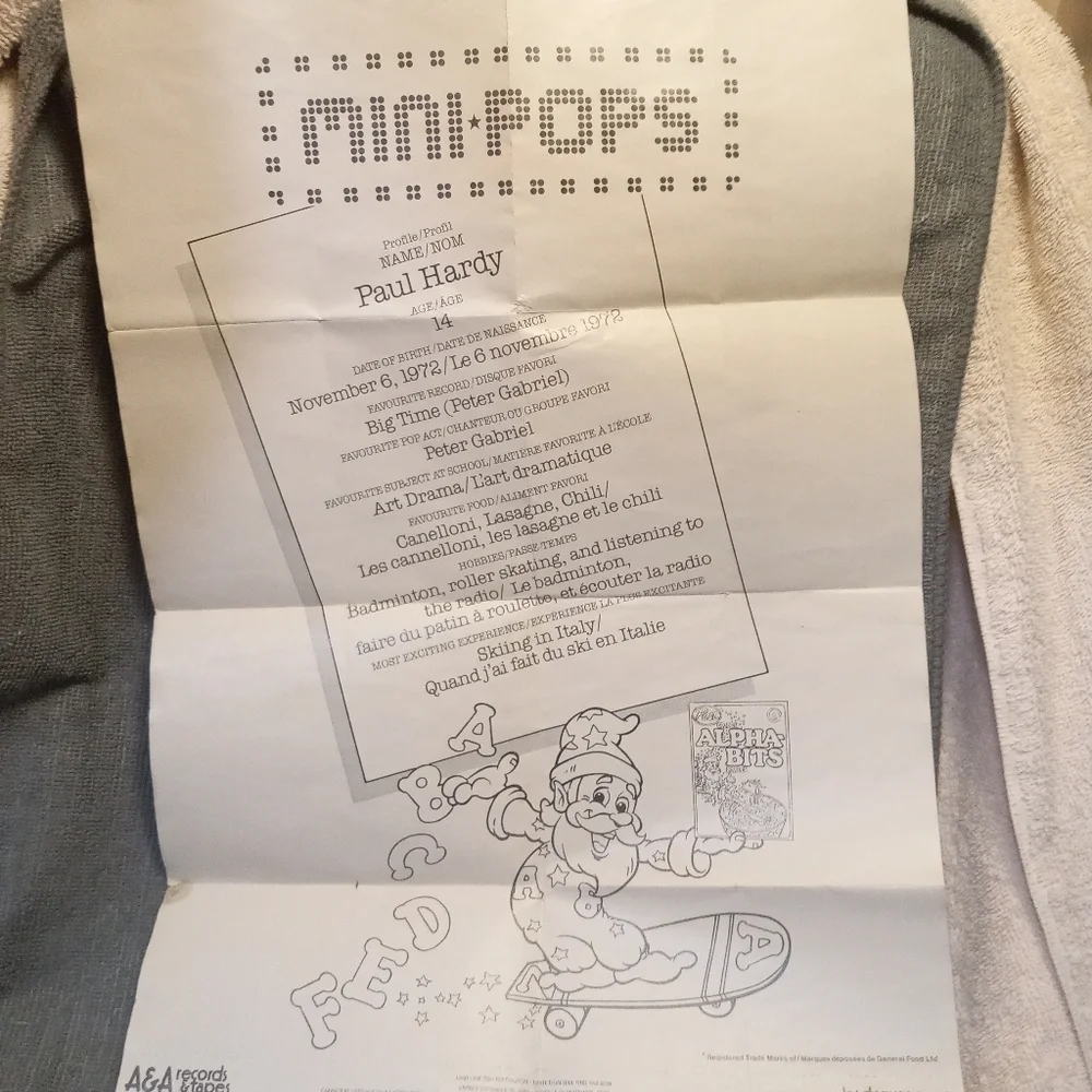 Vintage Paul Hardy "Mini Pops" Music Poster with Keyboards - Picture 2 of 7